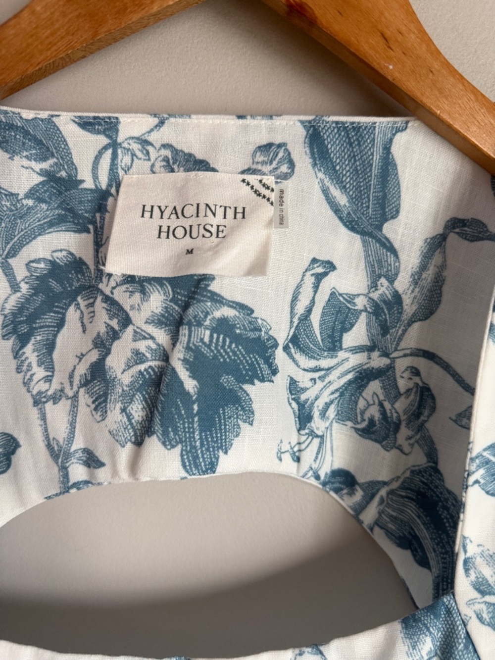 NEW Tuckernuck Hyacinth House Dusty Blue Floral Maizie Maxi Dress Medium - Picture 10 of 12